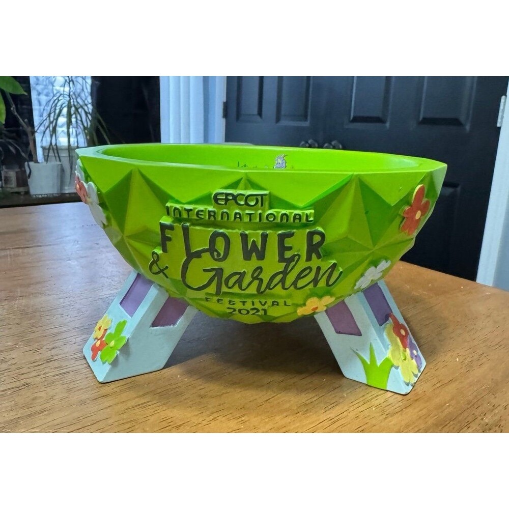 decorative bowl featuring a design inspired by EPCOT's Spaceship Earth, 2021